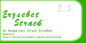 erzsebet strack business card